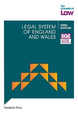 SQE - Legal System of England and Wales 3e - Frederick Price - cover