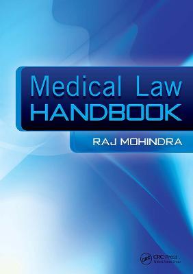 Medical Law Handbook: The Epidemiologically Based Needs Assessment Reviews, Low Back Pain - Second Series - Raj Mohindra,Alison Davies - cover
