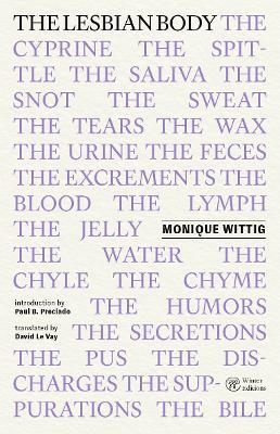 The Lesbian Body - Monique Wittig - cover