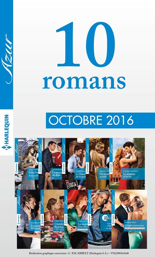 10 romans Azur (n°3755 à 3764 - Octobre 2016)