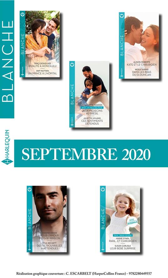 Pack mensuel Blanche : 10 romans (Septembre 2020)