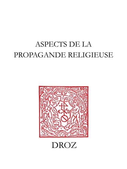 Aspects de la propagande religieuse