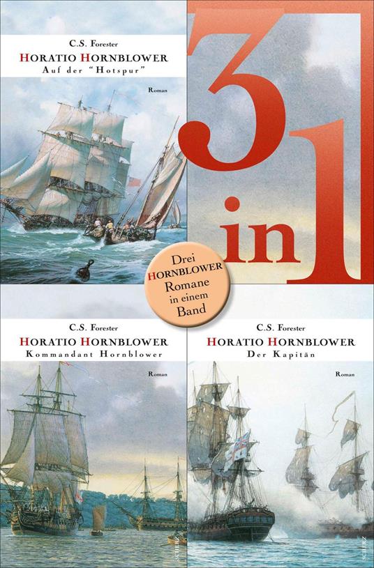 Hornblower auf der Hotspur / Kommandant Hornblower / Der Kapitän - Drei Romane in einem Band