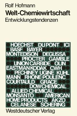 Welt-Chemiewirtschaft: Entwicklungstendenzen - Rolf Hofmann - cover