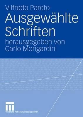 Ausgewählte Schriften - Vilfredo Pareto - cover