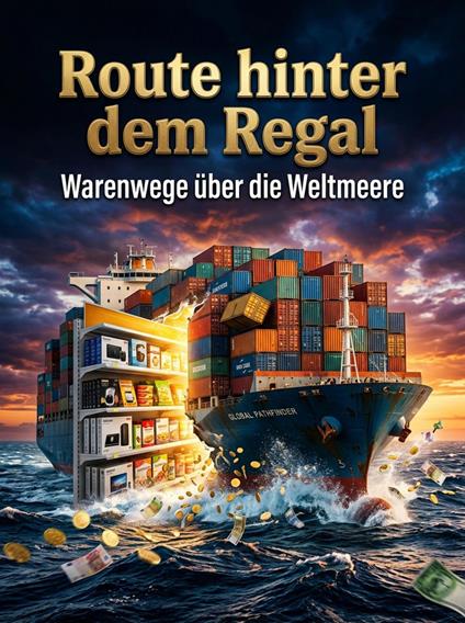 Route hinter dem Regal