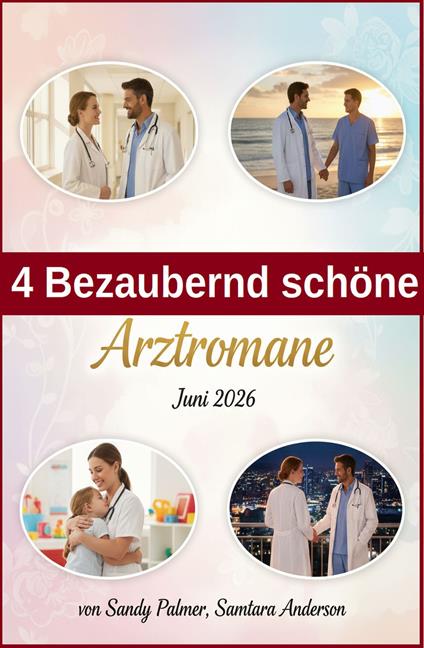 4 Bezaubernd schöne Arztromane Juni 2026 - Samtara Anderson,Sandy Palmer - ebook