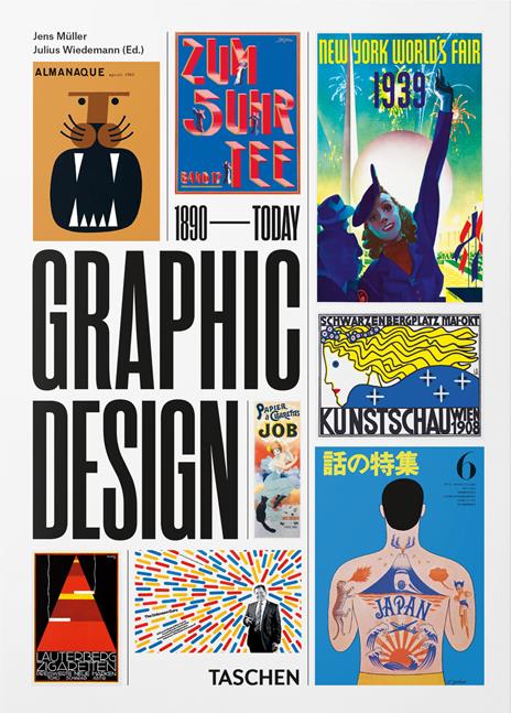 The history of graphic design. 45th Ed. Ediz. italiana, inglese, spagnola - Jens Müller - copertina