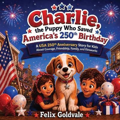 Charlie, the Puppy Who Saved America's 250th Birthday: A USA 250th Anniversary Story for Kids About Courage, Friendship, Family, and Fireworks (Perfect for kids ages 4-8) - Felix Goldvale - cover