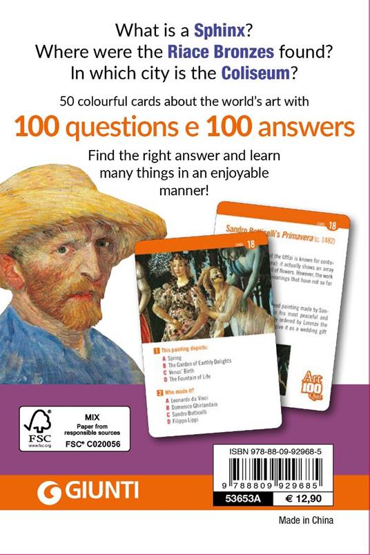 Art 100 quiz. Ediz. inglese - Gloria Fossi - 2
