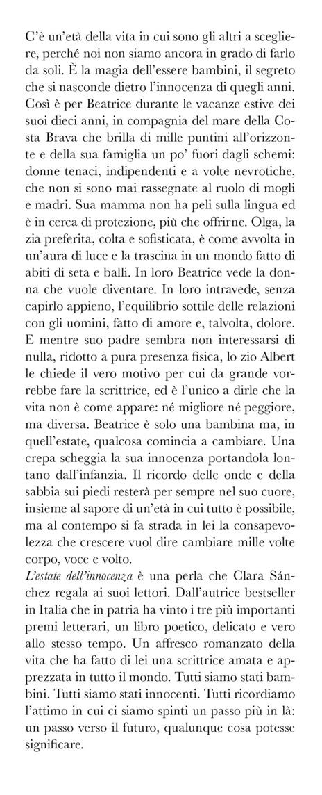 L'estate dell'innocenza - Clara Sánchez - 4