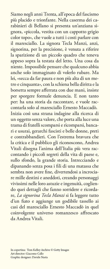 La signorina Tecla Manzi - Andrea Vitali - 4
