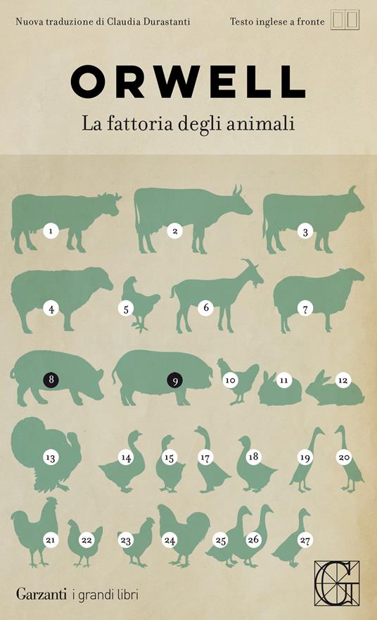 La fattoria degli animali. Testo inglese a fronte. Ediz. integrale - George Orwell - copertina