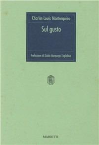 Sul gusto - Charles L. de Montesquieu - copertina