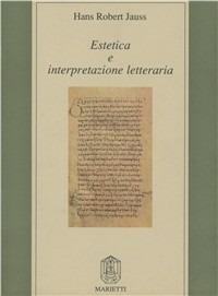 Estetica e interpretazione letteraria - Hans Robert Jauss - copertina