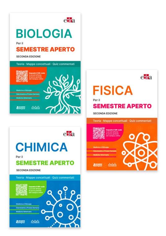Biologia per il semestre filtro. Teoria, mappe concettuali, quiz commentati-Chimica per il semestre filtro. Teoria, mappe concettuali, quiz commentati-Fisica per il semestre filtro. Teoria, mappe concettuali, quiz commentati - copertina