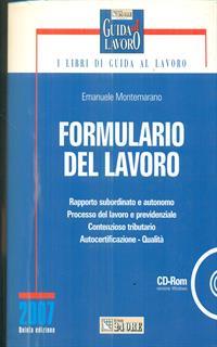 Formulario del lavoro. Con CD-ROM