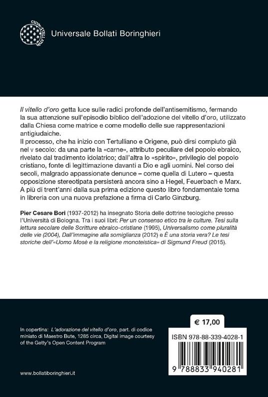 Il vitello d'oro. Le radici della controversia antigiudaica - Pier Cesare Bori - 2