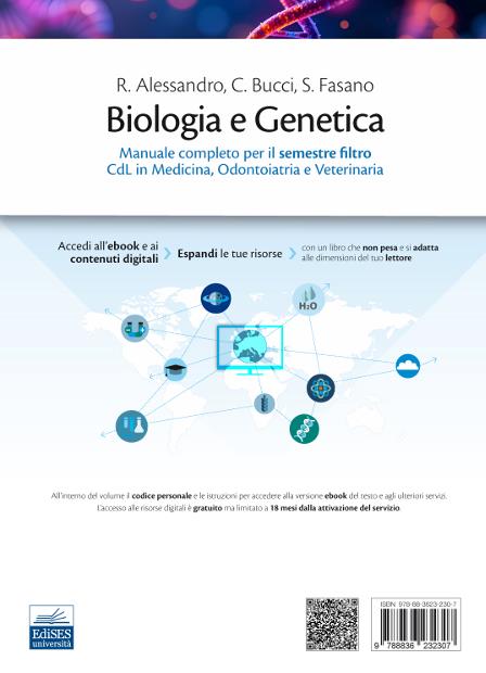 Biologia e Genetica. Manuale completo per il semestre filtro CdL in Medicina, Odontoiatria e Veterinaria - 5