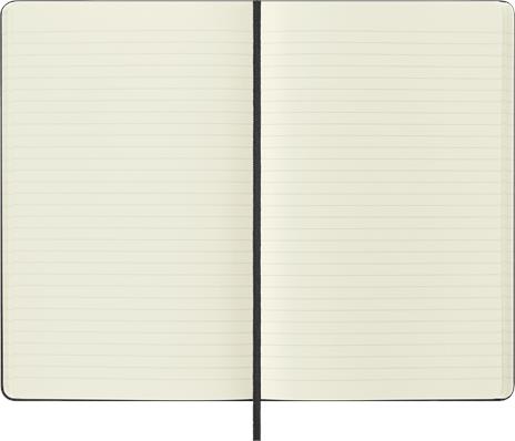 Taccuino classico copertina rigida nera a righe, Paper, Classic, Ruled, Large 13x21, Hard, Polypropylene, Black - 4