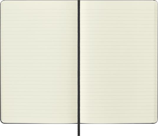 Taccuino classico copertina rigida nera a righe, Paper, Classic, Ruled, Large 13x21, Hard, Polypropylene, Black - 4