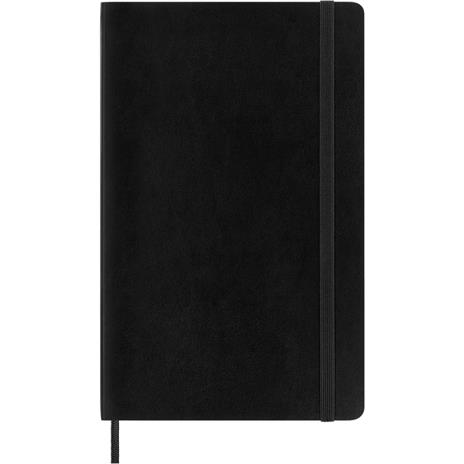 Taccuino Moleskine large a pagine bianche copertina morbida nero. Black
