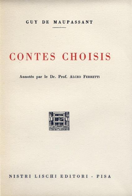 Contes choisis - Guy de Maupassant - copertina