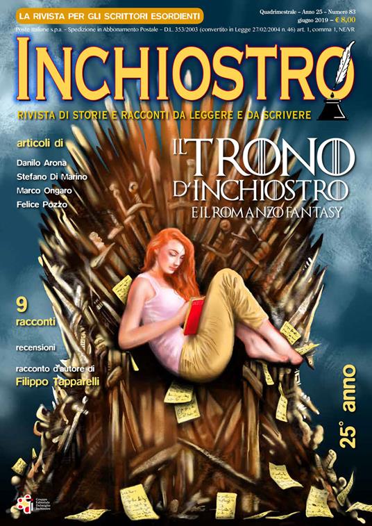Inchiostro. Rivista di storie e racconti da leggere e da scrivere (2019). Vol. 83 - copertina