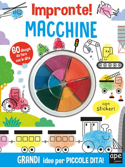 Macchine e motori. Impronte! Ediz. illustrata - Alice Barker - copertina