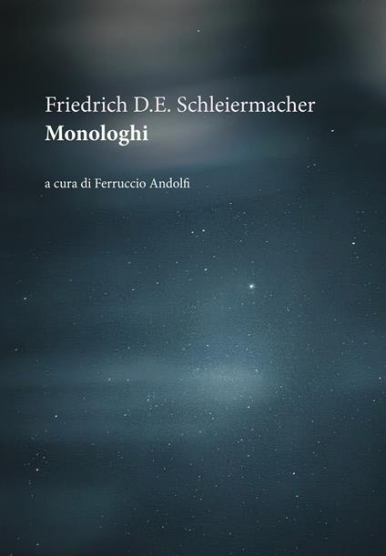 Monologhi. Un dono di Capodanno - Friedrich D. Schleiermacher - copertina