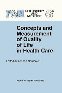 Concepts and Measurement of Quality of Life in Health Care - cover