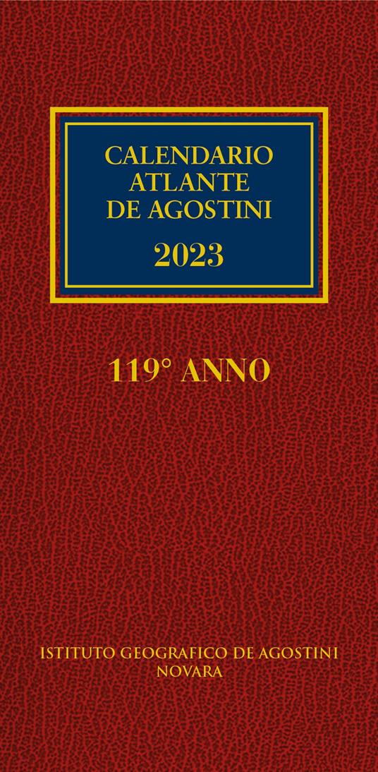 Calendario atlante De Agostini 2023 - copertina