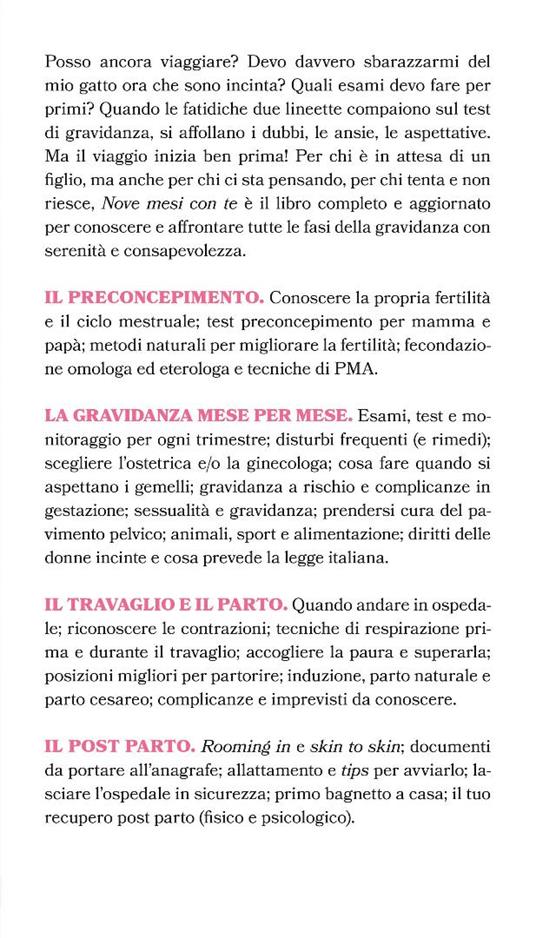 Nove mesi con te. La gravidanza dal preconcepimento al post parto - Gloria @ostetricainrosa Scarpa - 4