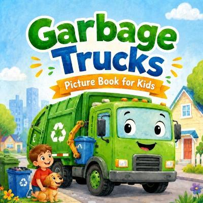 Garbage Trucks Picture Book for Kids: All About Garbage Trucks Book for Kids - Picturesque Press - cover