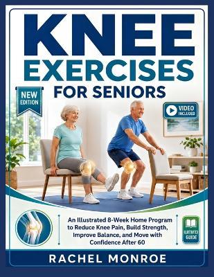 Knee Exercises for Seniors: An Illustrated 8-Week Home Program to Reduce Knee Pain, Build Strength, Improve Balance, and Move with Confidence After 60 - Rachel Monroe - cover