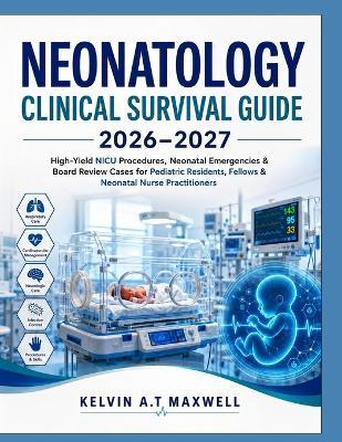 Neonatology Clinical Survival Guide 2026-2027: High-Yield NICU Procedures, Neonatal Emergencies & Board Review Cases for Pediatric Residents, Fellows & Neonatal Nurse Practitioners - Kelvin A T Maxwell - cover