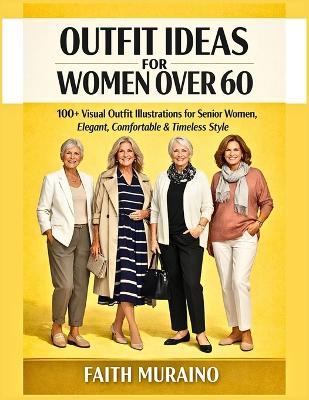 Outfit Ideas for Women Over 60: 100+ Visual Outfit Illustrations for Senior Women, Elegant, Comfortable & Timeless Style. - Faith Muraino - cover